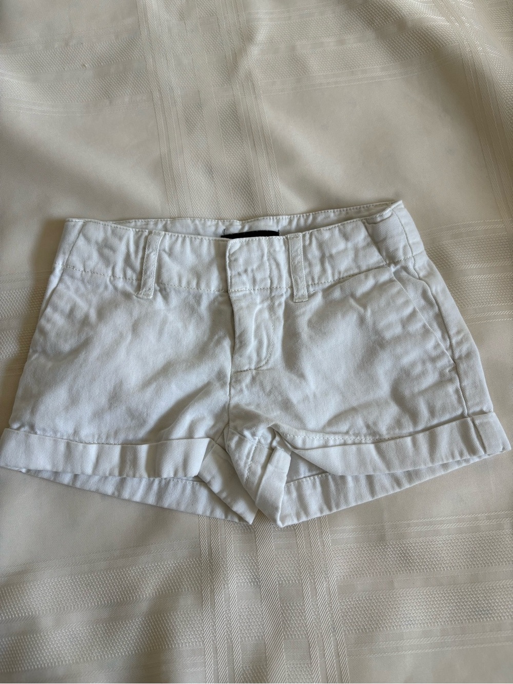 Ralph Lauren White Cuffed Jean Shorts